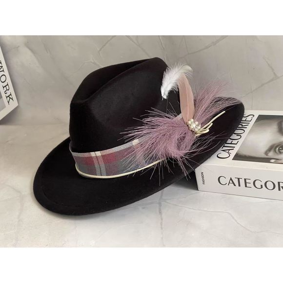Women Fascinators Hat，tea Party Hats For Girls，20s 50s Pillbox Hat For💟 - Picture 6 of 7
